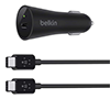 Belkin USB-C Car Charger + Cable (Type-C To Type-C ) F7U004bt04-BLK