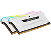Corsair Vengeance RGB Pro SL DDR4-3200 32GB White (2x16GB) 288-Pin PC4-25600 Desktop Memory CMH32GX4M2E3200C16W