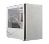 Cooler Master Silencio S400 White Micro ATX Tower w/ Sound-Dampening Material, Tempered Glass Side Panel, Reversible Front Panel, SD Card Reader, and 2x 120mm PWM Silencio FP Fans MCS-S400-WG5N-S00