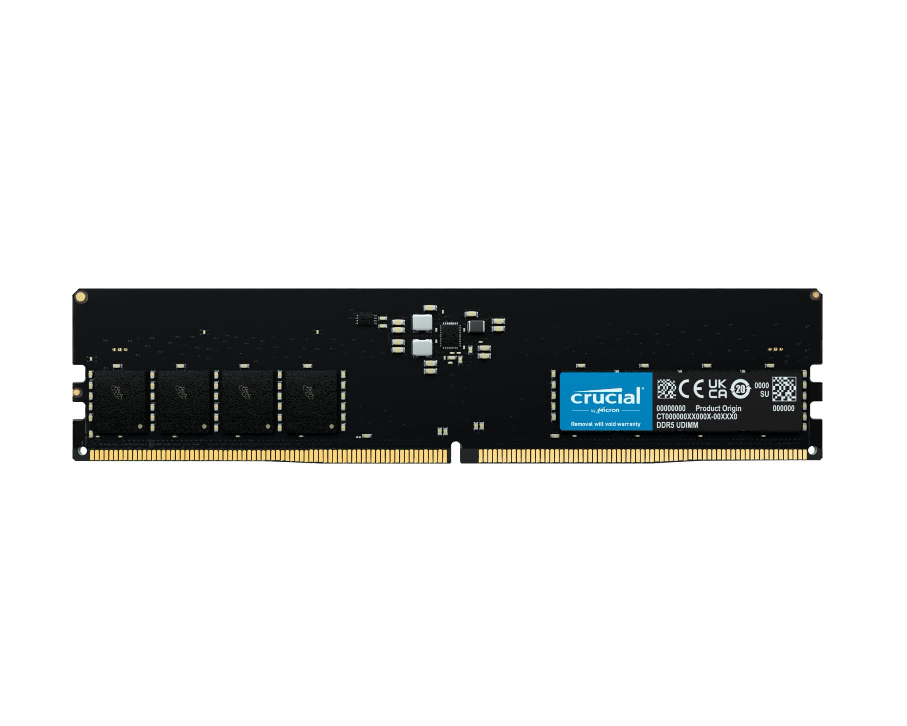 Crucial DDR5-4800 16GB (1x16GB) 1.1V CL40 Non-ECC PC5-38400 CT16G48C40U5