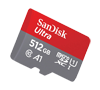 Sandisk Ultra MicroSDXC 512GB A1 C10 U1 UHS-I 150MB/s without Adapter 10-Years Local Warranty  SDSQUAC-512G-GN6MN