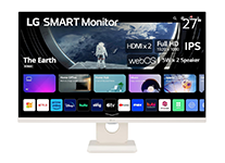 LG 27SR50F-W 27Inch FHD IPS Smart Monitor with webOS