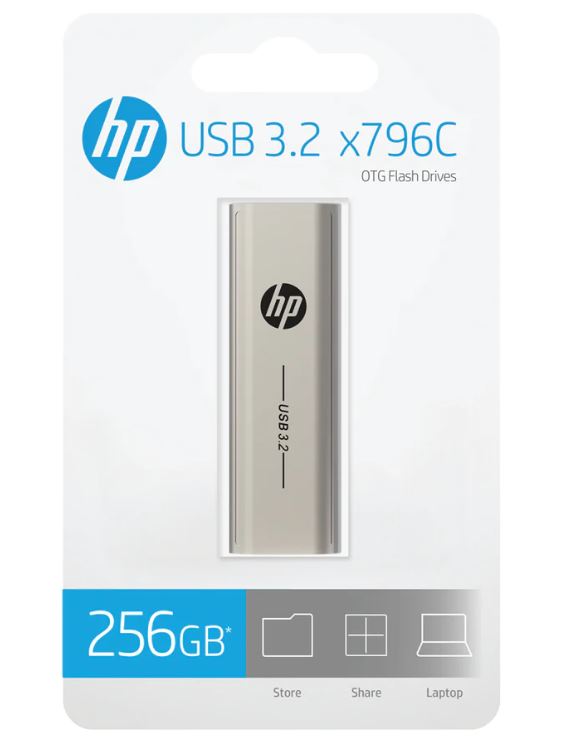 HP x796c 256GB OTG USB3.2 Flash Drive HPFD796C-256