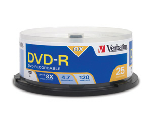 Verbatim 8x DvD-R 25pcs Cake Box