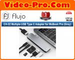 Flujo CH-32 Multiple USB Type C Adapter for McBook Pro (Grey)