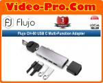 Flujo CH-50 USB C Multi-Function Adapter MacBook Pro 13/15”- Thunderbolt 3 (40Gbps) Pass-Through Charging, 1 x 4k HDMI, 1 x Gigabit Ethernet Port, TF/SD Card Reader, 3 x USB 3.0 Ports
