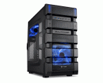 Sharkoon BD28 Blue LED Midi Tower ATX Case