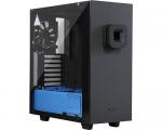 NZXT S340 Elite Matte Black / Blue Tempered glass compact ATX Mid-Tower with VR support