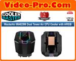 Cooler Master MasterAir MA620M Dual Tower Air CPU Cooler with Addressable RGB MAM-D6PN-120PA-R1