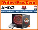 AMD Ryzen 7 3800x 8-Core 3.9GHz (4.5GHz Turbo) Socket AM4 Processor w/Wraith Prism Cooler Cooler AMD-100-100000025BOX