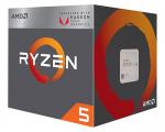 AMD Ryzen 5 2400G Quad-Core 3.6 GHz (3.9 GHz Turbo) Socket AM4 65W Processor YD2400C5FBBOX