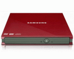 Samsung SE-S084C/R 8X tray external slim DVD-writer (Red)
