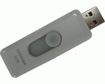 Toshiba PA3708L Retractable USB 4GB Flash Drive (White)