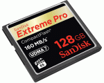 SanDisk Extreme Pro CompactFlash 128GB CF Card 160MB/s SDCFXPS-128G-X46