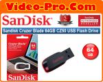 Sandisk Cruzer Blade 64GB CZ50 USB Flash Drive SDCZ50-064G-B35 5-Years Local Warranty