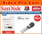 Sandisk iXpand 64GB SDIX30N Flash Drive USB 3.0 with Lightning Connector for iPhones, iPads & Computers SDIX30N-064G-PN6NN 2-Years Local Warranty