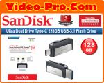 SanDisk Ultra Dual Drive Type-C 128GB SDDDC2 USB-3.0 Flash Drive  (SDDDC2-128G-G46) 5-Years Local Warranty