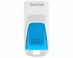 SanDisk Cruzer Edge 16GB White/Blue USB Flash Drive SDCZ51W-016G-B35B