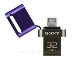 Sony 32GB MicroVault OTG On-The-Go Smartphone USB Flash Drive Violet