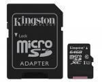 Kingston microSDHC 64GB Class10 UHS-I Memory Card SDCS/64GB