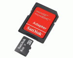 SanDisk microSDHC 8GB w/SD Adapter SDSDQM-008G-B35A