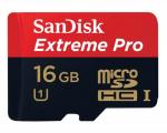 SanDisk Extreme Pro microSDHC 16GB Class 10 UHS-I 95Mbps SDSDQXP-016G-X46A