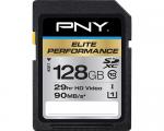 PNY Elite Performance SDXC 128GB 95MB/s Class 10 Flash memory Card (P-SDX128U395-GE)