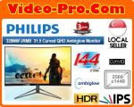 Philips 328M6FJRMB 31.5in Curved QHD 144Hz IPS Ambiglow Gaming Monitor