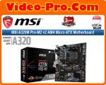 MSI A320M Pro-M2 v2 AM4 A320 SATA 6Gb/s USB 3.1 HDMI Micro ATX Motherboard