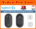 Logitech Pebble M350 Graphite Multiple Connections Silent Wireless Mouse (Bluetooth + USB Receiver)