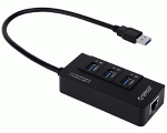 Orico HR01U3 3 Port USB 3.0 HUB with Gigabit Ethernet LAN Wired Network Adapter