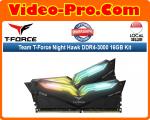 Team T-Force Night Hawk DDR4-3000 16GB Kit (2x8GB) PC4-24000 288-Pin UDIMM Memory Module