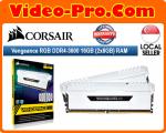 Corsair Vengeance RGB DDR4-3600 16GB (2x8GB) 288-Pin PC4-28800 Desktop Memory Kit White CMR16GX4M2C3600C18W