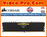 Corsair Vengeance LPX DDR4-3000 16GB (1x16GB) Black 288-Pin PC4-24000 Desktop Memory Model CMK16GX4M1D3000C16