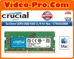 Crucial So-Dimm DDR4-2666 8GB  PC4-21300 1.2V  CL19  260-Pin for Mac - CT8G4S266M