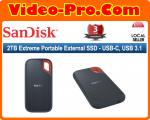 SanDisk Extreme Portable SSD E60 2TB USB 3.1 (Gen 2) SDSSDE60-2T00-G25 3 Years Local Warranty