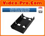 2.5 Inch SSD to 3.5 Inch HDD Bay Drives Converter Metal Bracket