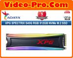 A-Data XPG Spectrix S40G RGB 512GB NVMe PCIe Gen3x4 M.2 SSD for Gamers