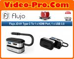 Flujo JD01 Type C To 1 x HDMI Port, 1 x USB3.0 adapter