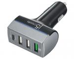 j5 Create JUPV41 4-Port USB QC3.0 and Type-C Car Charger