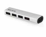 Belkin Ultra Slim Aluminium Series 4-Port USB 2.0 Hub (F4U038AK-APL)