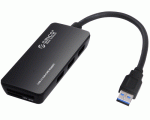 Orico H3TS-U3 USB 3.0 3-Port USB Hub with Card Reader