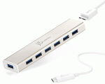 J5 Create JCH377 USB Type-Â­C (5Gbps) Â­To 7Ports Type-Â­A USB 3.1/3.0/2.0 Hub / with 1 xÂ 2.4AmpsÂ Fast Charge Port / with AC Adapter
