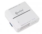 ConnectLand CL/3601076 White 6-slot USB 3.0 All-in-One Card Reader