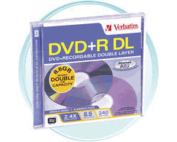 Verbatim 2.4x DvD+R DL 8.5GB Jewel Case