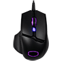 Cooler Master MM830 Black Gaming Mouse with 24000 DPI Sensor, Hidden D-Pad Buttons, 4-ZONE RGB, and Precision Wheel MM-830-GKOF1