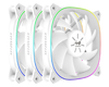 In-Win Sirius Extreme Pure 120mm White Addressable RGB Fan (3-Pack) ASEP120P