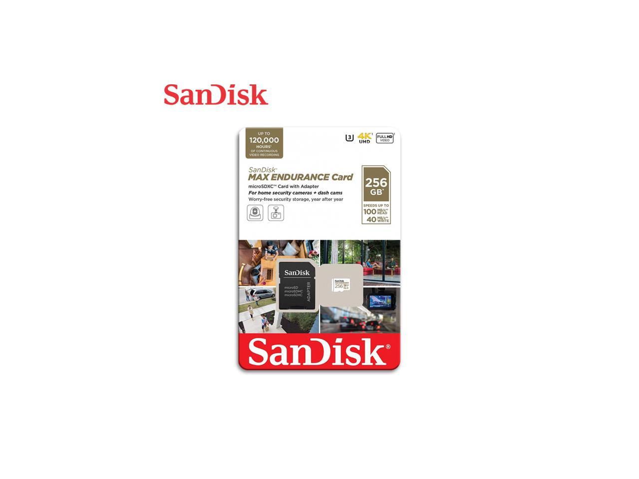 SanDisk Max Endurance 64GB microSD Card (30,000 Hrs) Security Dash Car Camera CCTV Full HD 1080P U1 UHS-I C10 100MB/s Read Speed 40MB/S Write Speed SDSQQVR-064G-GN6IA
