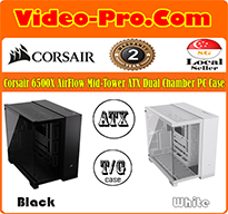 Corsair 6500X AirFlow Black Mid-Tower ATX Dual Chamber PC Case – Black CC-9011257-WW