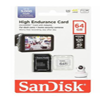 SanDisk High Endurance 64GB microSDXC card for dash cams and security cameras, Black - SDSQQNR-064G-GN6IA